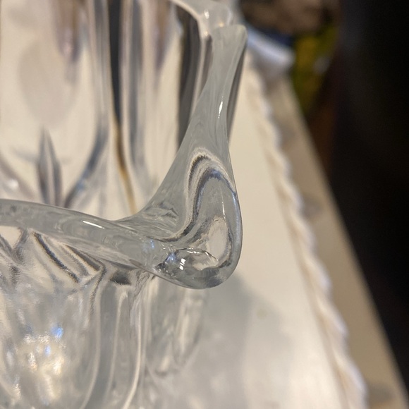 Gorham Crystal pitcher. 6.5” tall, Lady Anne pattern. Ca 1960’s. - Picture 8 of 9